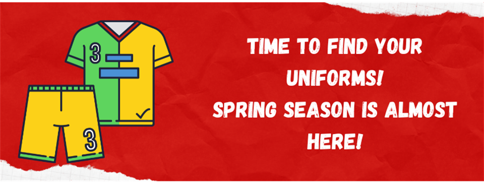Time to find your Uniforms!