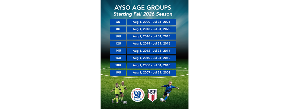 NEW AGE GUIDELINES STARTING FALL 2026